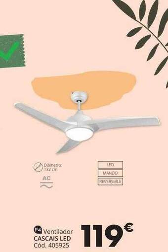 Conforama Ventilador Cascais Led oferta