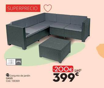 Conforama Conjunto De Jardín Oasis oferta