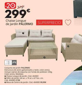 Conforama Conjunto De Jardín Palermo oferta