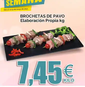 FROIZ Brochetas de Pavo Elaboración Propia kg oferta