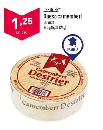 ALDI Destrier Queso camembert 250g oferta