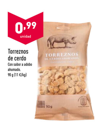 ALDI Torreznos de cerdo 90g oferta