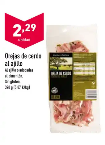 ALDI Orejas de cerdo al ajillo 390g oferta
