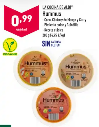 ALDI La Cocina de Aldi Hummus 200g oferta