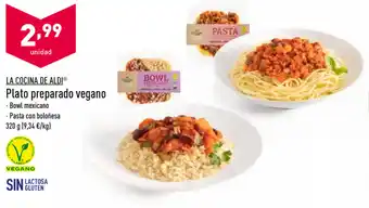 La Cocina de Aldi Plato preparado vegano 320g