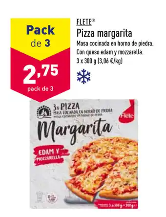 ALDI Flete Pizza Margarita 3 x 300g oferta