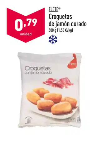 ALDI Flete Croquetas de jamón curado 500g oferta