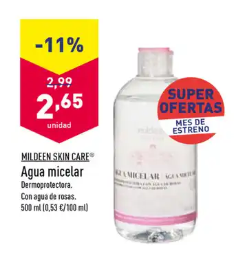 ALDI Mildeen Skin Care Agua micelar 500ml oferta
