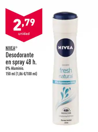 ALDI Nivea Desodorante en spray 48h. 150ml oferta
