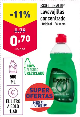 ALDI Esselt de Aldi Lavavajillas concentrado 500ml oferta