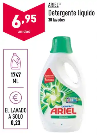 ALDI Ariel Detergente líquido 30 lavados oferta