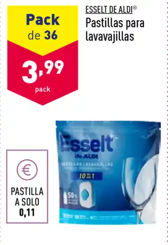 ALDI Esselt de Aldi Pastillas para lavavajillas oferta