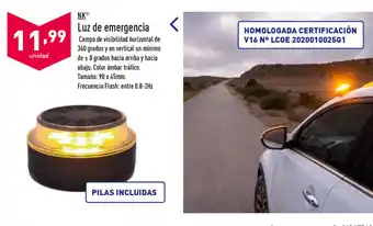 ALDI NK Luz de emergencia 90 x 45mm oferta