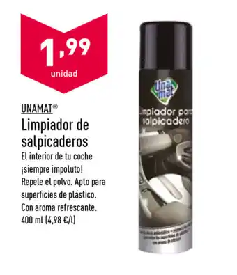 ALDI Unamat Limpiador de salpicaderos 400ml oferta