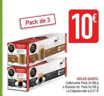 Masymas Dolce Gusto Café/Leche 3x160g O Expreso Int. 3x128g oferta