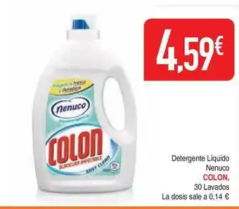 Masymas Colon Detergente Líquido Nenuco 30 lavados oferta