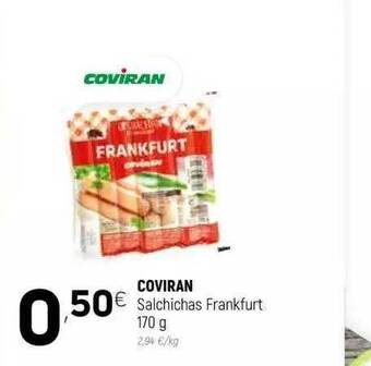 Coviran Coviran Salchichas Frankfurt 170g oferta