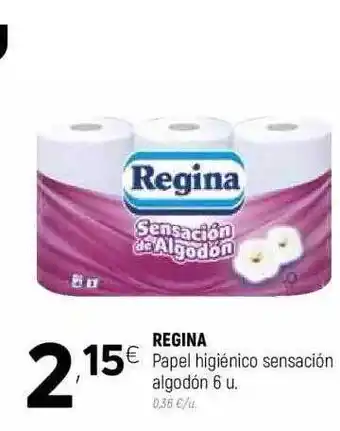 Coviran Regina Papel Higiénico Sensación Algodón 6u oferta