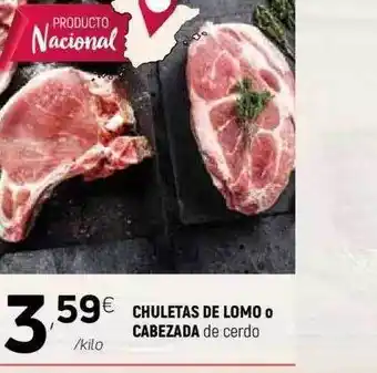 Coviran Chuletas De Lomo O Cabezada De Cerdo oferta