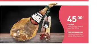 Coviran Coviran Jamón Serrano Reserva Pieza 6,4-7,2kg, Virgen De Las Nieves 1 Salchichón Y 1 Chorizo Ibérico 400g pack 2u. oferta