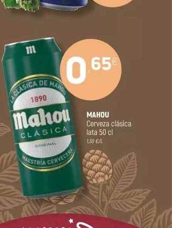 Coviran Mahou Cerveza Clásica Lata 50cl oferta