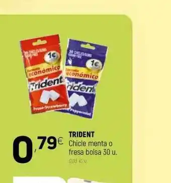 Coviran Trident Chicle Menta O Fresa Bolsa 30u. oferta
