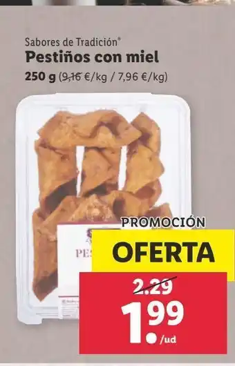 Lidl Pestiños con miel oferta