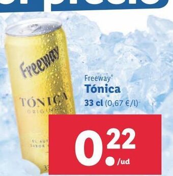 Lidl Tónica freeway oferta
