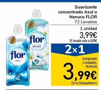 Carrefour Market Suavizante concentrado azul o nenuco flor oferta