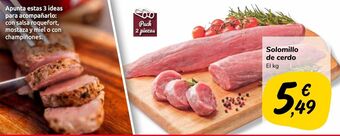 Carrefour Market Solomillo de cerdo oferta