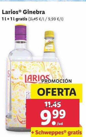 Lidl Ginebra larios oferta