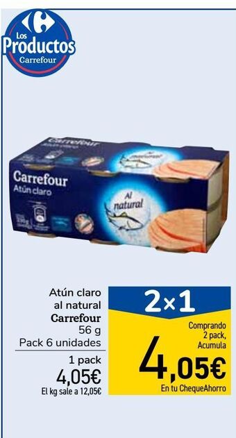 Carrefour Market Atún claro al natural carrefour oferta
