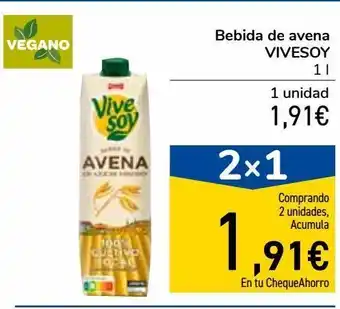 Carrefour Market Bebida de avena vivesoy oferta