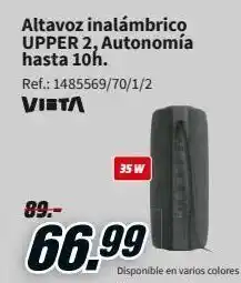 MediaMarkt Altavoz inalámbrico upper 2 vieta oferta