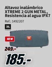 MediaMarkt Altavoz inalámbrico xtreme 2 gun metal jbl oferta