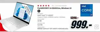 MediaMarkt Portátil envy 14-eb0001ns hp oferta