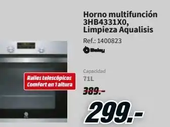 MediaMarkt Horno multifunción 3hb4331x0 balay oferta