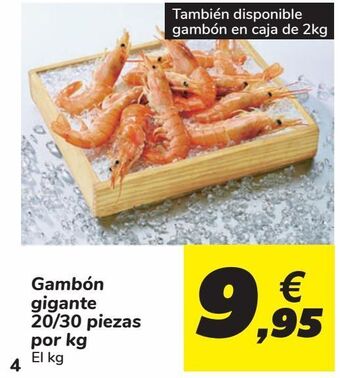 Carrefour Gambón gigante oferta