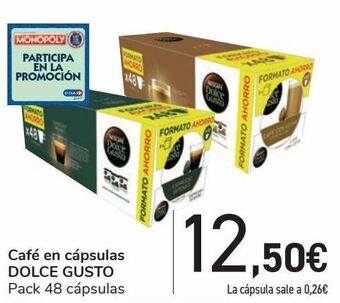 Carrefour Café en cápsulas dolce gusto oferta