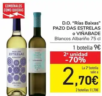 Carrefour D.o. ''rías baixas'' pazo das extrelas o viñabade oferta