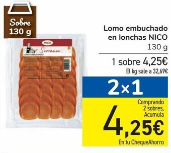 Carrefour Lomo embuchado en lonchas nico oferta