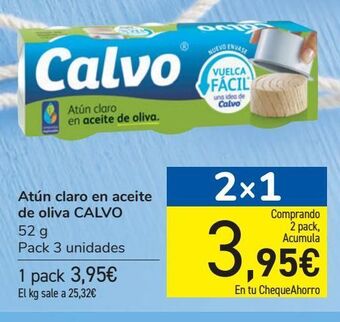 Carrefour Atún claro en aceite de oliva calvo oferta