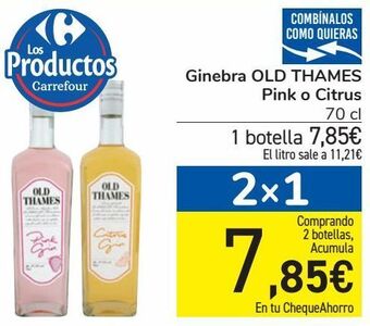 Carrefour Ginebra old thames pink o citrus oferta