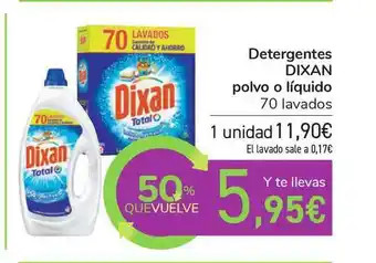Carrefour Dixan Polvo O Líquido Detergente 70 Lavados oferta