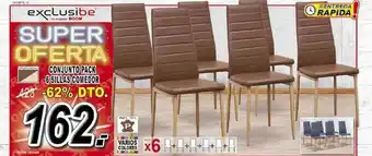Muebles Boom Conjunto Pack 6 Sillas Comedor oferta