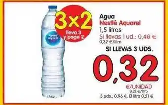 Alimerka Nestlé Aquarel Agua 1,5 litros oferta