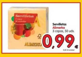 Alimerka Alimerka Servilletas 3 Capas oferta
