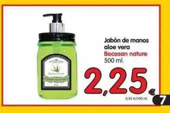 Alimerka Becasan Nature Jabón De Manos Aloe Vera 500ml oferta