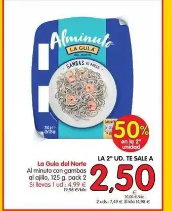 Alimerka La Gula Del Norte Al Minuto Con Gambas Al Ajillo, 125g oferta