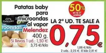Alimerka Melendez Patatas Baby Para Microondas Al Vapor 400g oferta